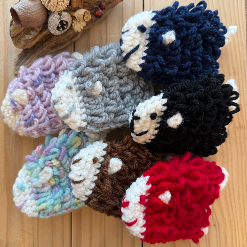 カラフルひつじのアクリルたわし