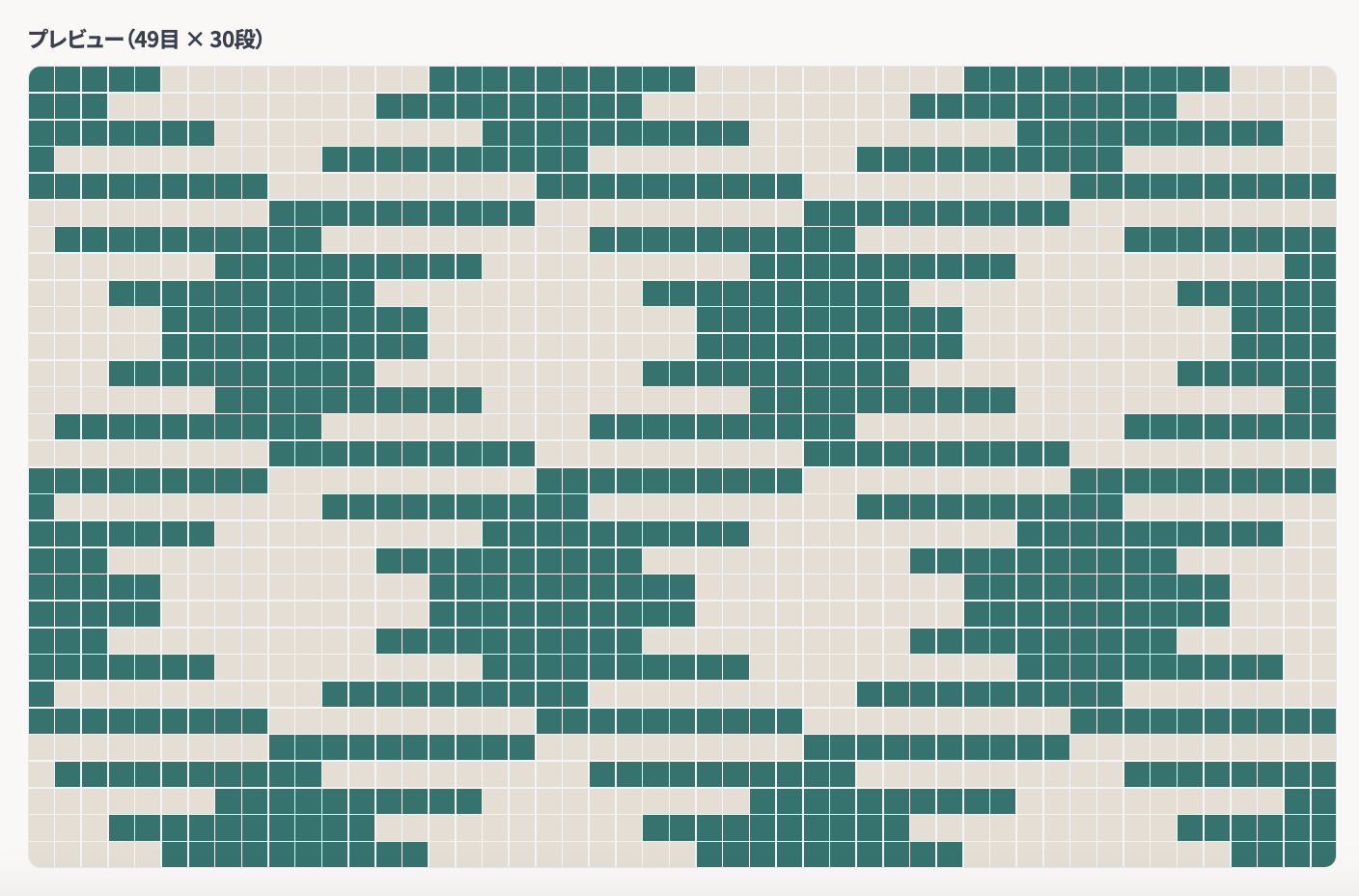 千鳥格子風のプランドプーリング近似