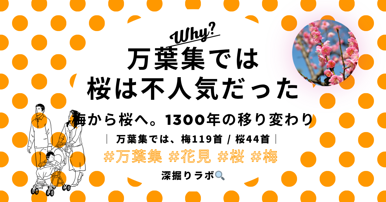 万葉集では桜は不人気だった──梅から桜へ、日本人の"推し変"の歴史